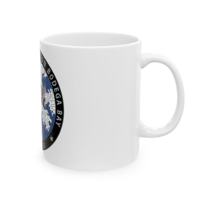 Motor Life Station Bodega Bay (U.S. Coast Guard) White Coffee Mug-The Sticker Space