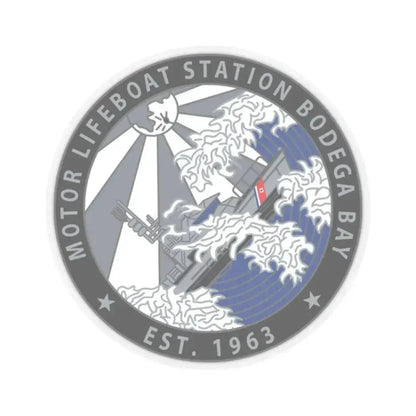 Motor Life Station Bodega Bay (U.S. Coast Guard) STICKER Vinyl Kiss-Cut Decal 2 Inch Transparent - The Sticker Space