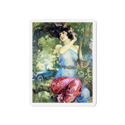 Motor Magazine Cover (Magazine Illustration) Refrigerator Magnet 6 Inch - The Sticker Space