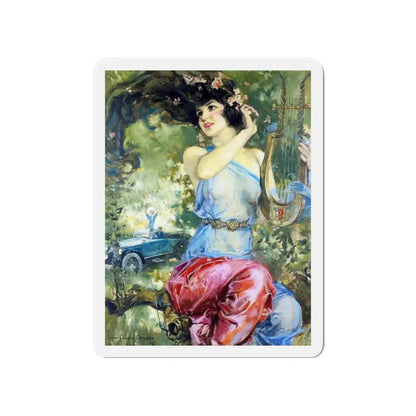 Motor Magazine Cover (Magazine Illustration) Refrigerator Magnet - The Sticker Space