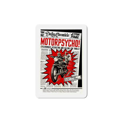 Motor Psycho 1965 Movie Poster Die-Cut Magnet-4 Inch-The Sticker Space