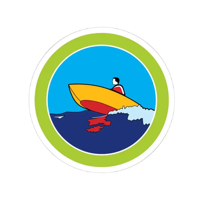 Motorboating (Boy Scout Merit Badge) STICKER Vinyl Kiss-Cut Decal 4 Inch White - The Sticker Space