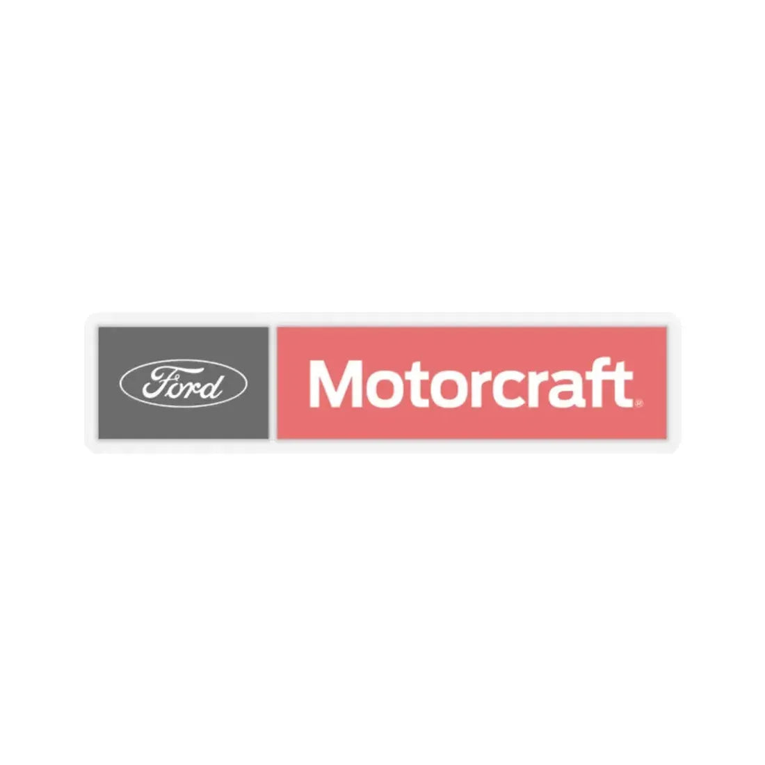 Motorcraft (Ford) (Logo) STICKER Vinyl Kiss-Cut Decal 2 Inch Transparent - The Sticker Space