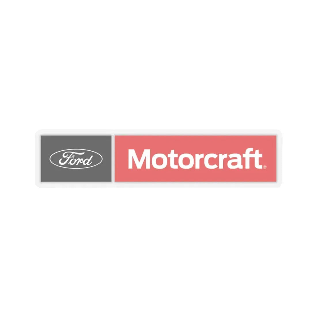Motorcraft (Ford) (Logo) STICKER Vinyl Kiss-Cut Decal 3 Inch Transparent - The Sticker Space