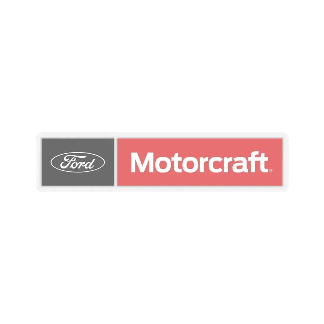 Motorcraft (Ford) (Logo) STICKER Vinyl Kiss-Cut Decal 4 Inch Transparent - The Sticker Space