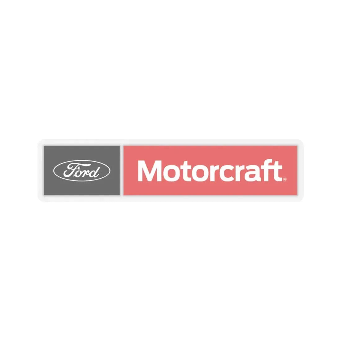 Motorcraft (Ford) (Logo) STICKER Vinyl Kiss-Cut Decal 6 Inch Transparent - The Sticker Space