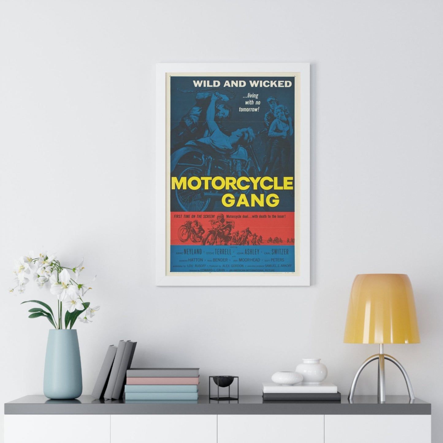 MOTORCYCLE GANG 1957 - Framed Movie Poster-The Sticker Space