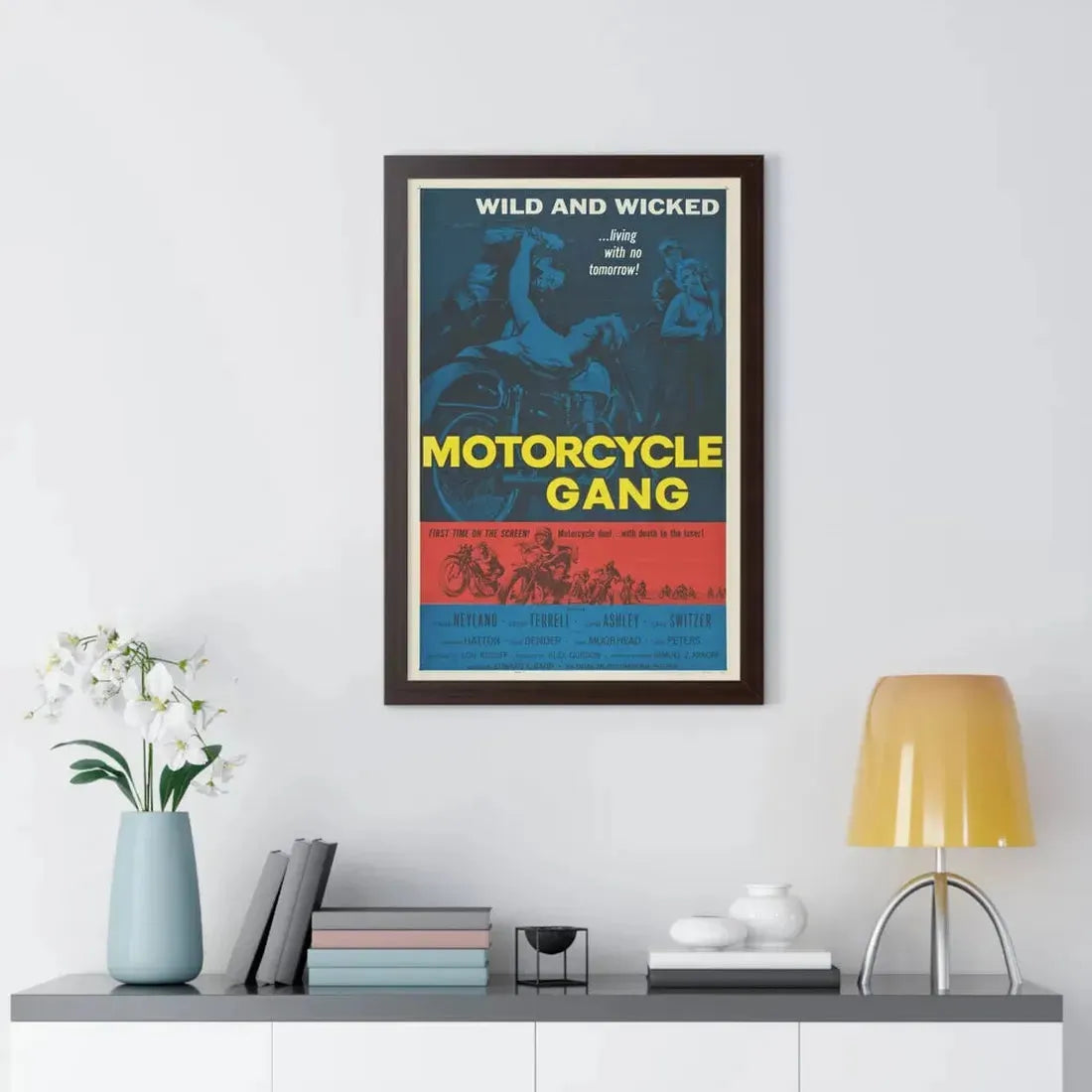 MOTORCYCLE GANG 1957 - Framed Movie Poster - The Sticker Space