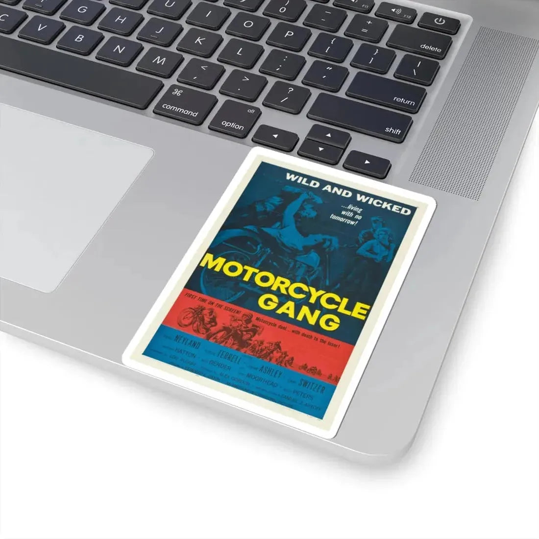 MOTORCYCLE GANG 1957 Movie Poster - STICKER Vinyl Kiss-Cut Decal - The Sticker Space