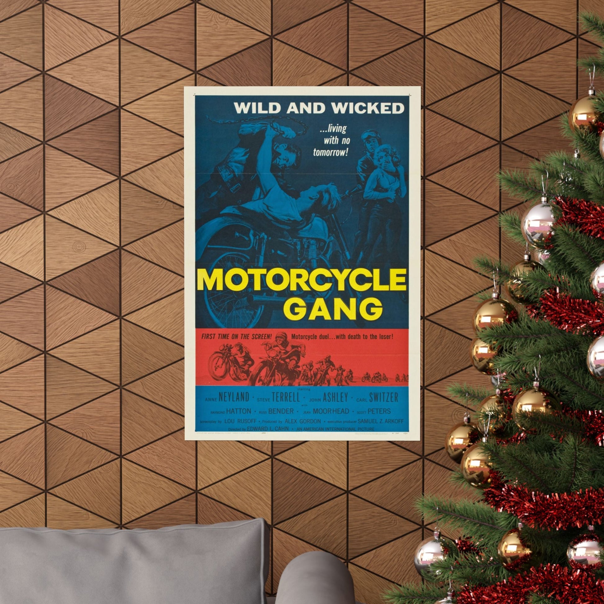 MOTORCYCLE GANG 1957 - Paper Movie Poster-The Sticker Space