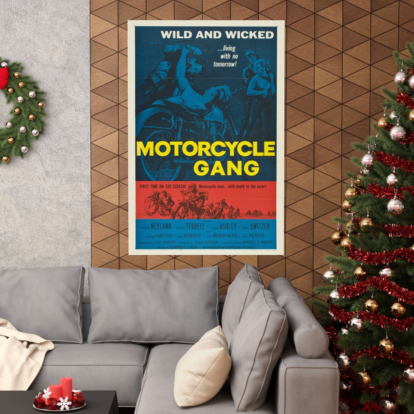 MOTORCYCLE GANG 1957 - Paper Movie Poster-The Sticker Space