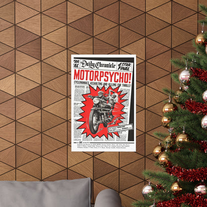 MOTORPSYCHO! 1965 - Paper Movie Poster-The Sticker Space