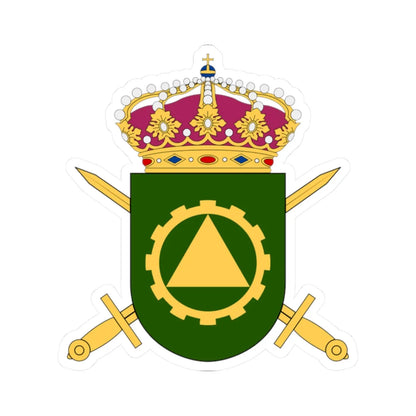 Motorskolan vapen (Sweden) (Coat of Arms) STICKER Vinyl Kiss-Cut Decal 2 Inch White - The Sticker Space