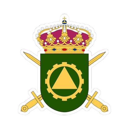 Motorskolan vapen (Sweden) (Coat of Arms) STICKER Vinyl Kiss-Cut Decal 3 Inch White - The Sticker Space