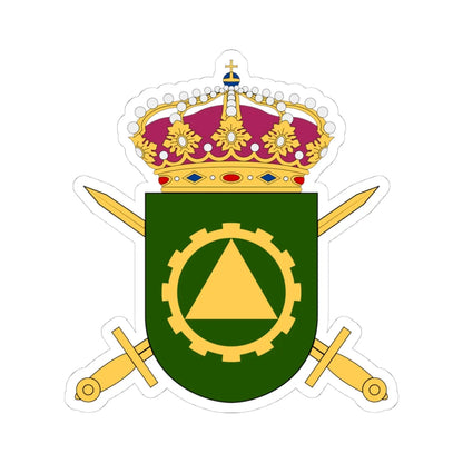 Motorskolan vapen (Sweden) (Coat of Arms) STICKER Vinyl Kiss-Cut Decal 4 Inch White - The Sticker Space