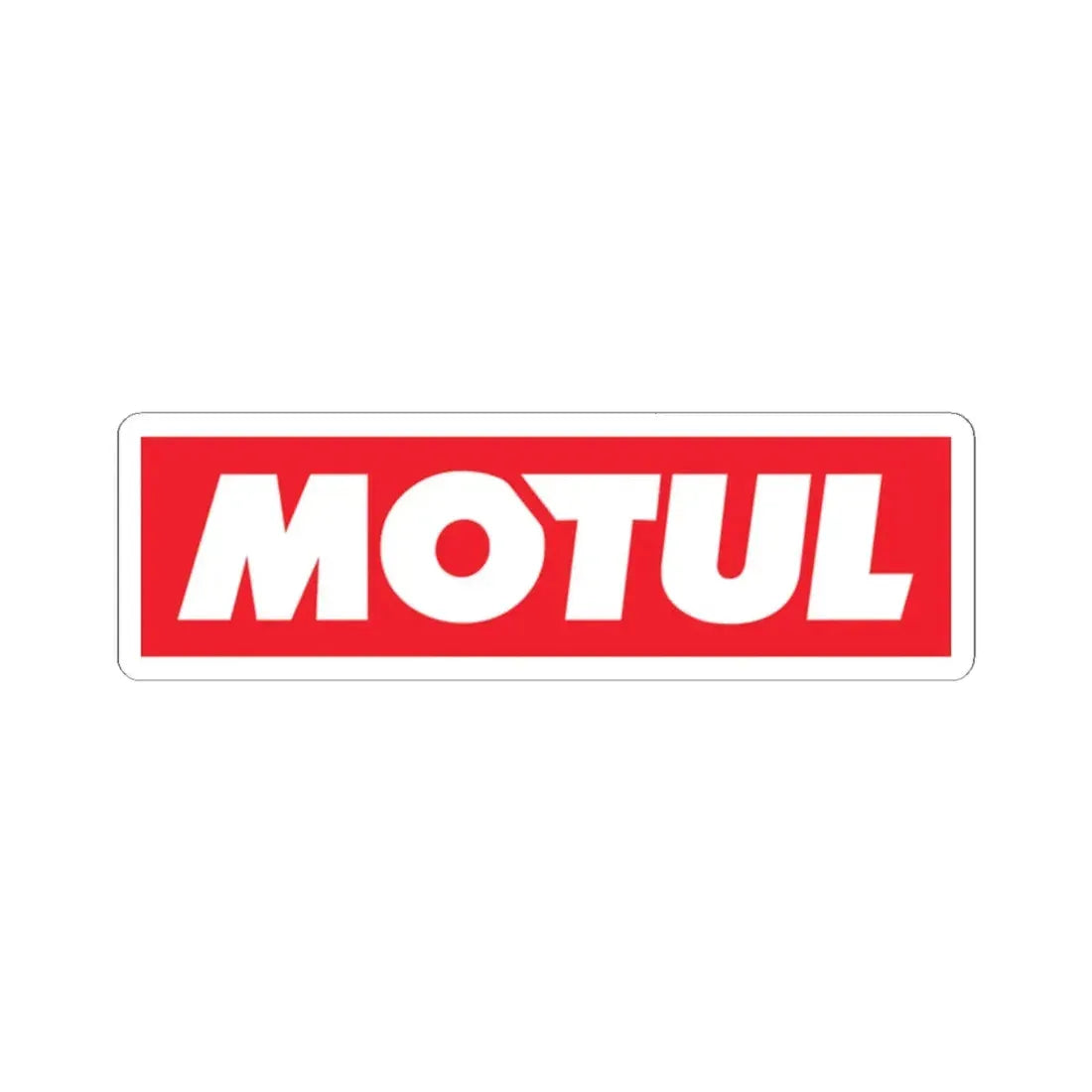 Motul (Logo) STICKER Vinyl Kiss-Cut Decal 2 Inch White - The Sticker Space