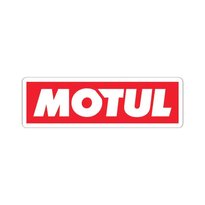 Motul (Logo) STICKER Vinyl Kiss-Cut Decal 3 Inch White - The Sticker Space