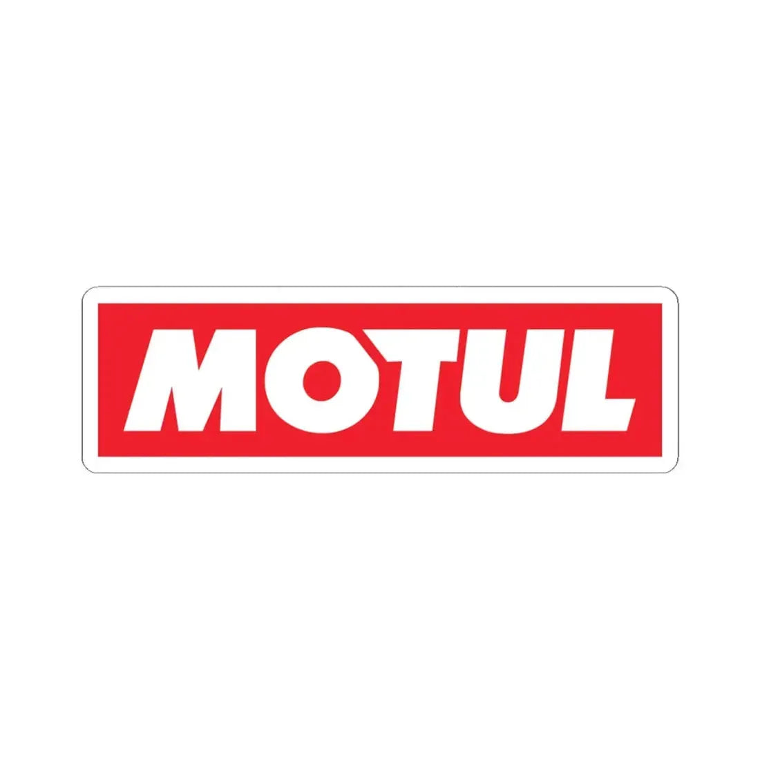 Motul (Logo) STICKER Vinyl Kiss-Cut Decal 4 Inch White - The Sticker Space
