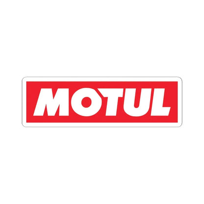 Motul (Logo) STICKER Vinyl Kiss-Cut Decal 4 Inch White - The Sticker Space