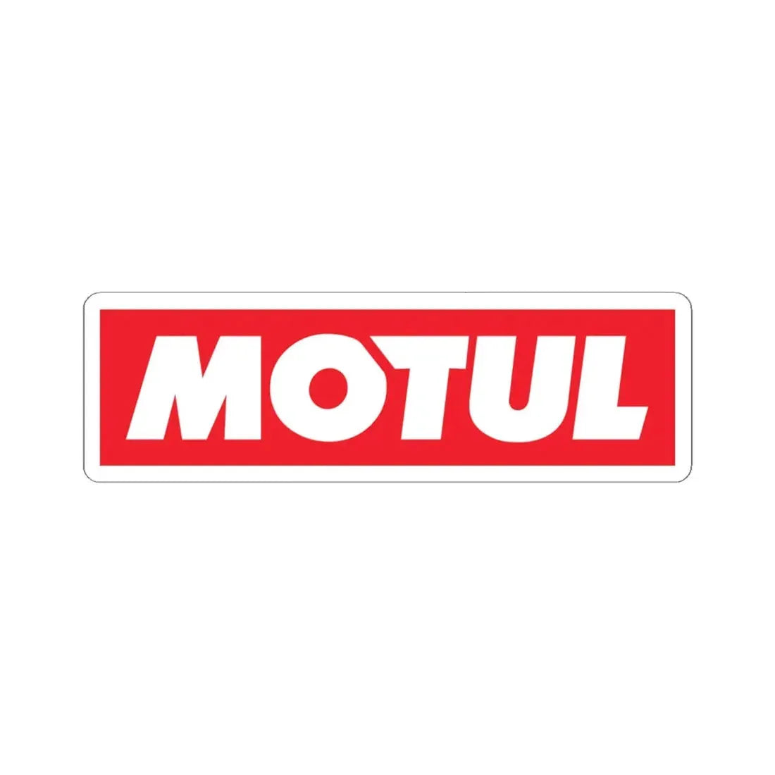 Motul (Logo) STICKER Vinyl Kiss-Cut Decal 6 Inch White - The Sticker Space