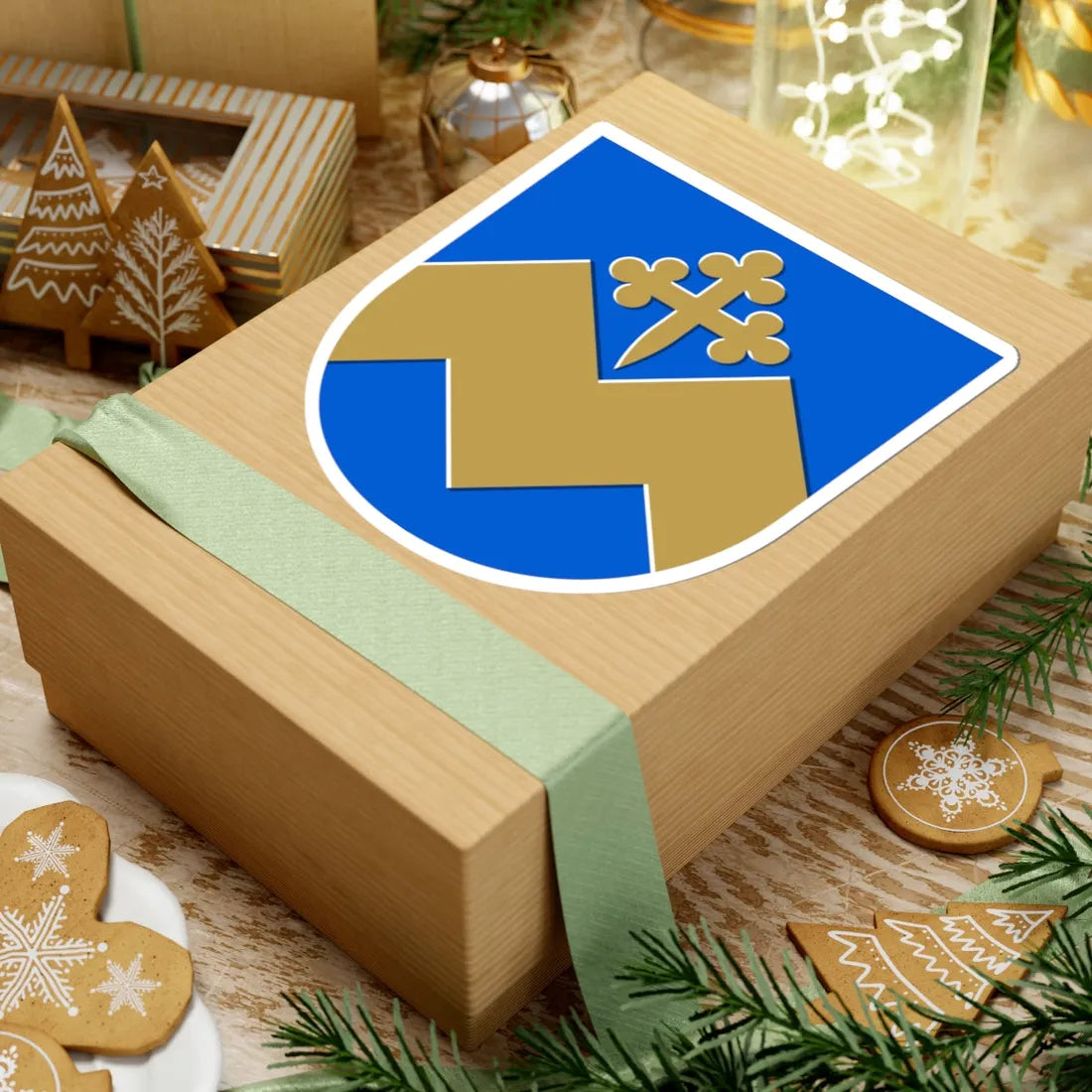 Mouhijärvi.vaakuna (Finland) (Coat of Arms) STICKER Vinyl Kiss-Cut Decal - The Sticker Space