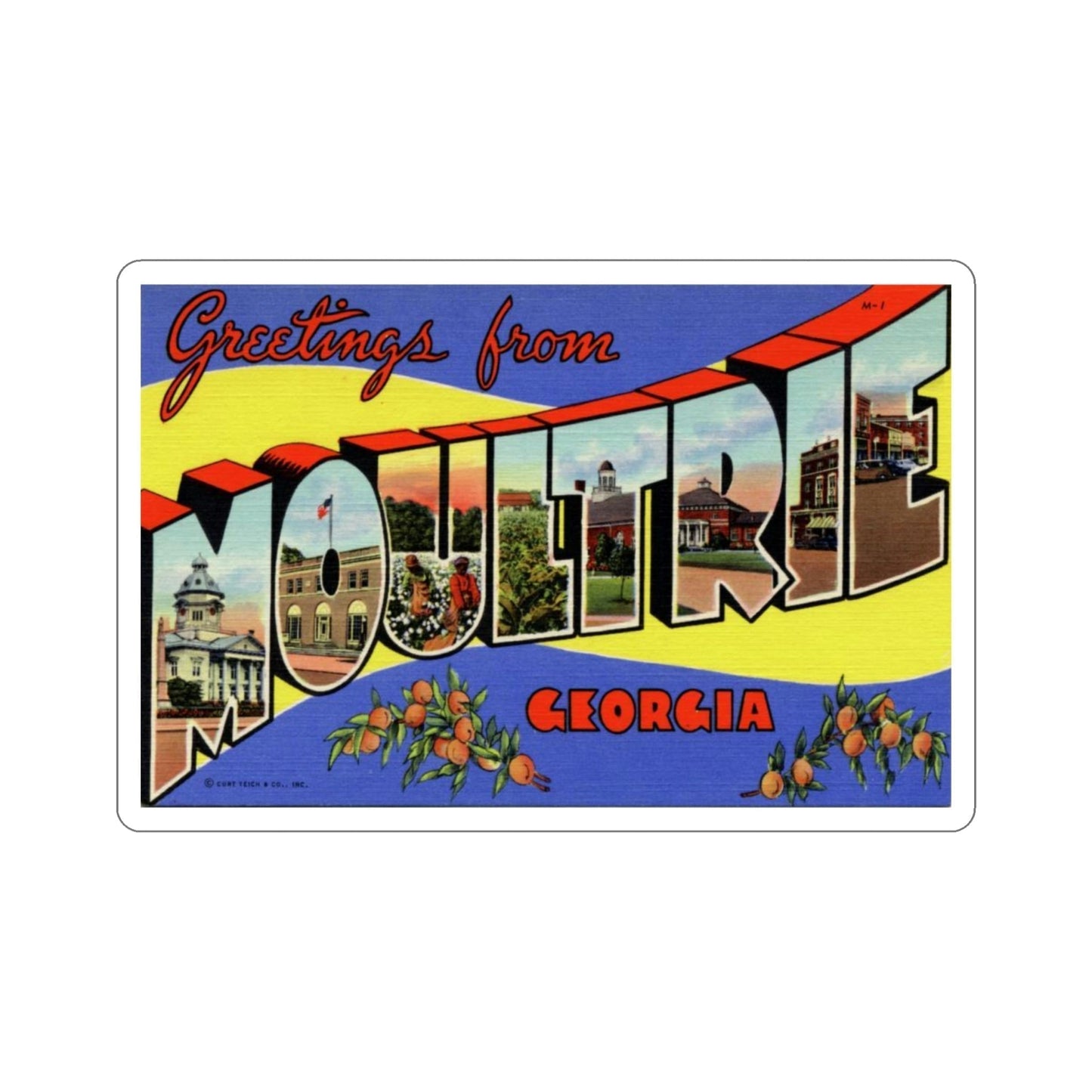 Moultrie Georgia (Greeting Cards) STICKER Vinyl Die-Cut Decal-4 Inch-The Sticker Space