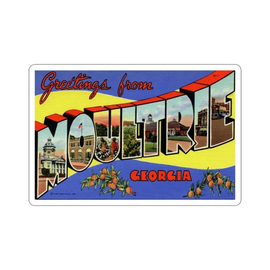 Moultrie Georgia (Greeting Cards) STICKER Vinyl Die-Cut Decal 6 Inch - The Sticker Space