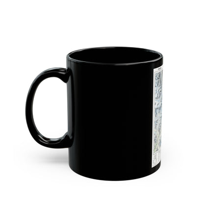 Mount Everest (1988) (Map) Black Coffee Mug-The Sticker Space