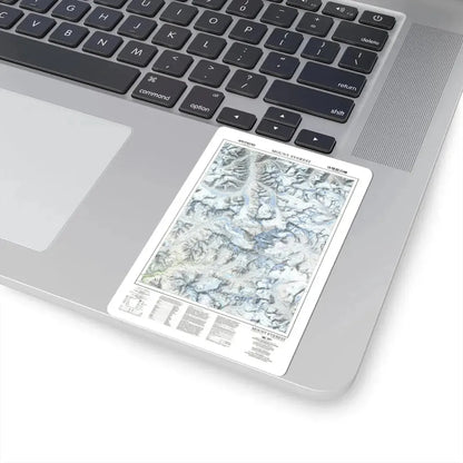 Mount Everest (1988) (Map) STICKER Vinyl Kiss-Cut Decal - The Sticker Space