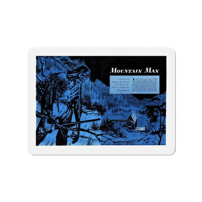 Mountain Man, Bluebook Magazine, July 1953 (Magazine Illustration) Refrigerator Magnet - The Sticker Space