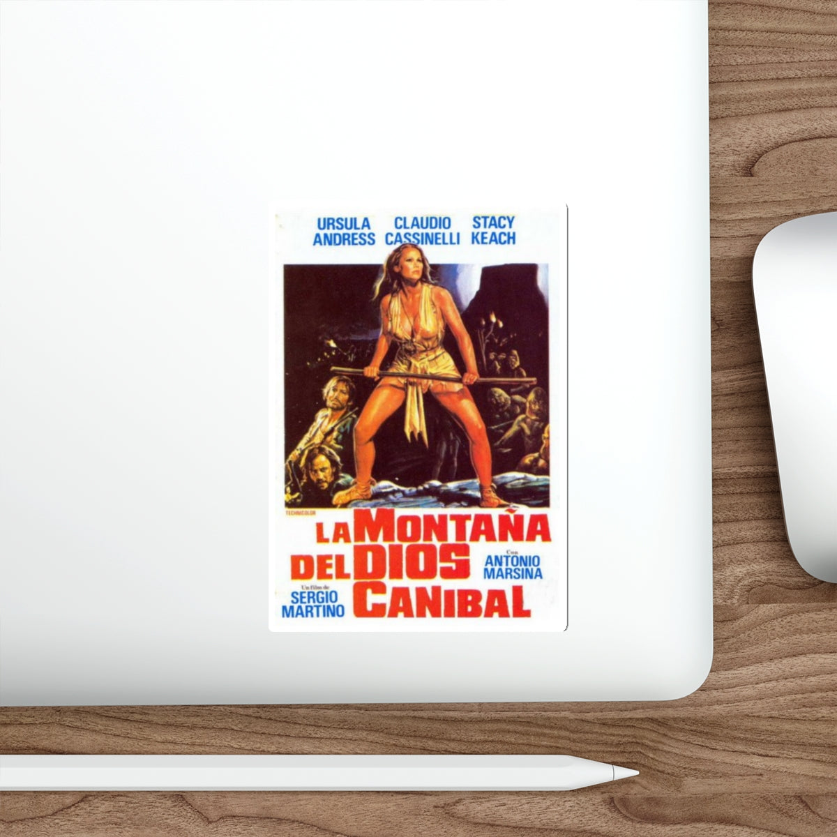 MOUNTAIN OF THE CANNIBAL GOD 1978 Movie Poster STICKER Vinyl Die-Cut Decal-The Sticker Space