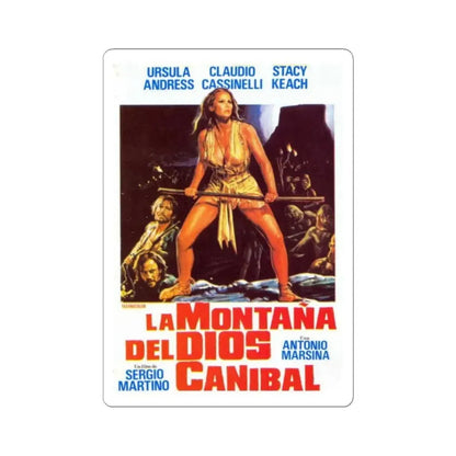 MOUNTAIN OF THE CANNIBAL GOD 1978 Movie Poster - STICKER Vinyl Kiss-Cut Decal 6 Inch White - The Sticker Space