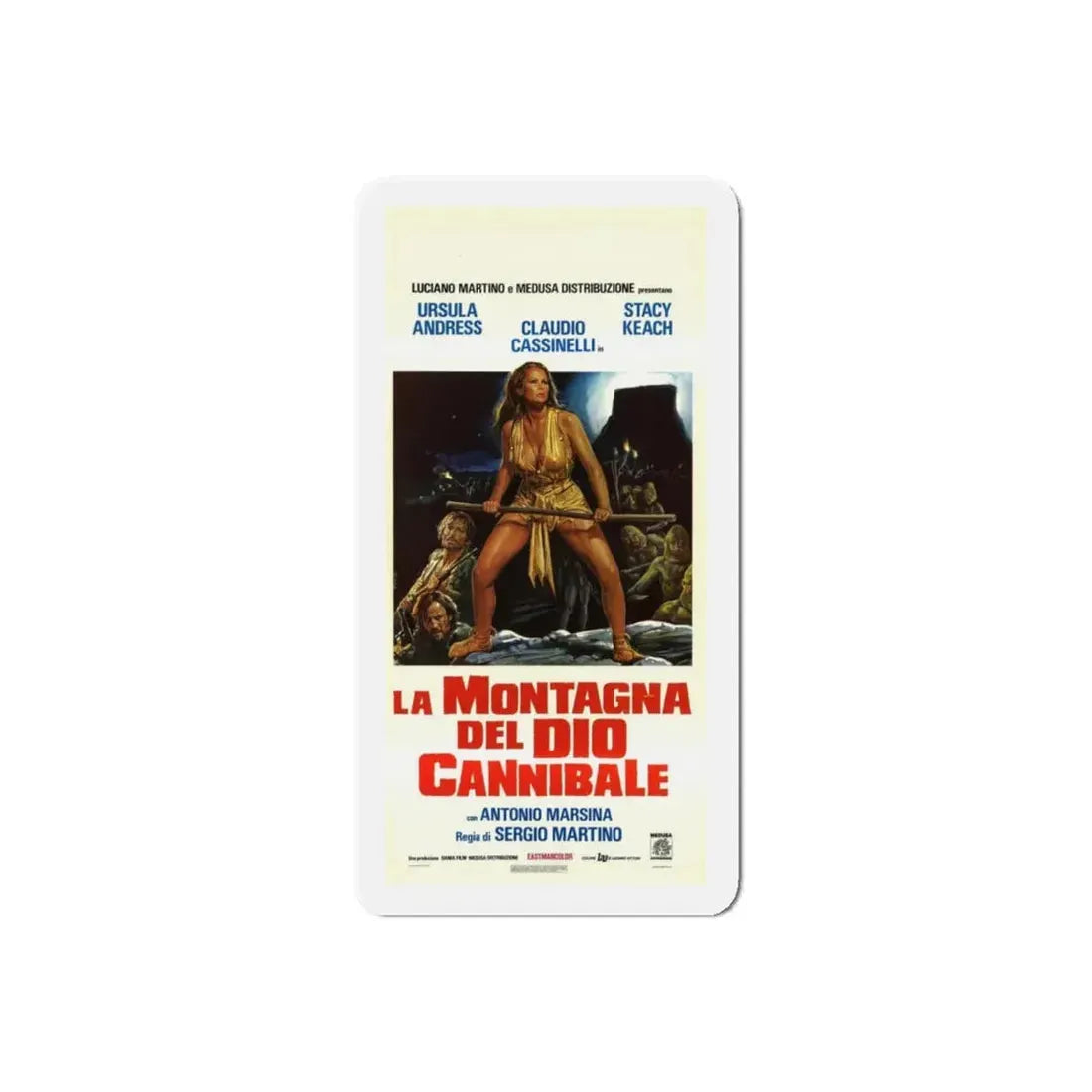 MOUNTAIN OF THE CANNIBAL GOD (ITALIAN) 1978 Movie Poster - Refrigerator Magnet - The Sticker Space