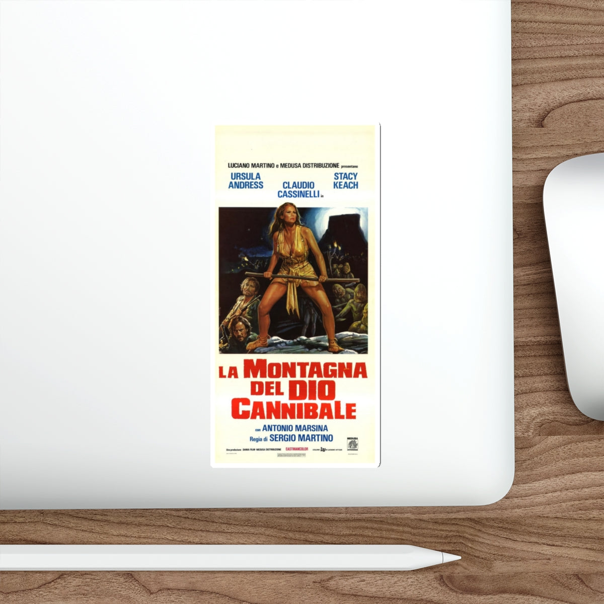 MOUNTAIN OF THE CANNIBAL GOD (ITALIAN) 1978 Movie Poster STICKER Vinyl Die-Cut Decal-The Sticker Space