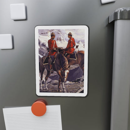 Mountain Rendezvous (Magazine Illustration) Refrigerator Magnet-The Sticker Space