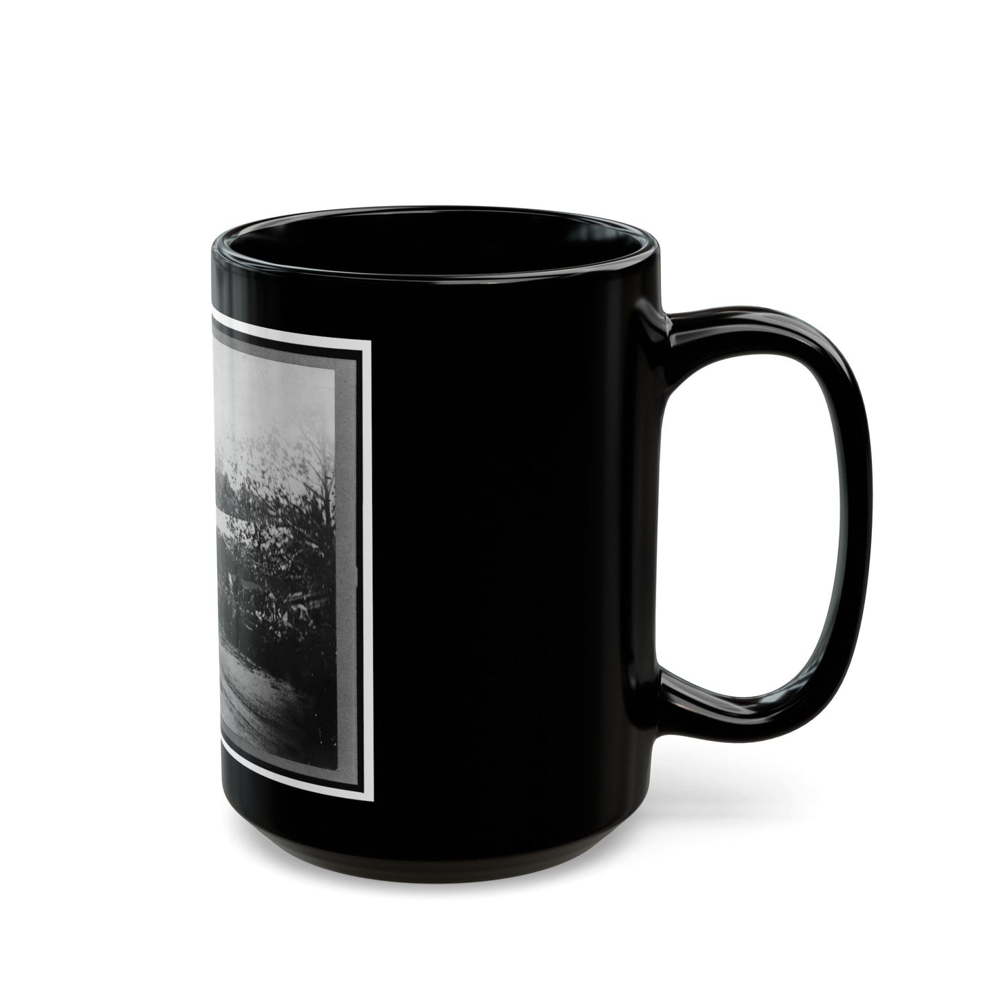 Mounted Cavalry Riding Past Reviewing Stand During The Grand Review Of The Union Army, Washington, D.C. (U.S. Civil War) Black Coffee Mug-The Sticker Space