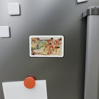 Mounted Patrol (1), The Saturday Evening Post, April 7, 1951 (Magazine Illustration) Refrigerator Magnet-The Sticker Space