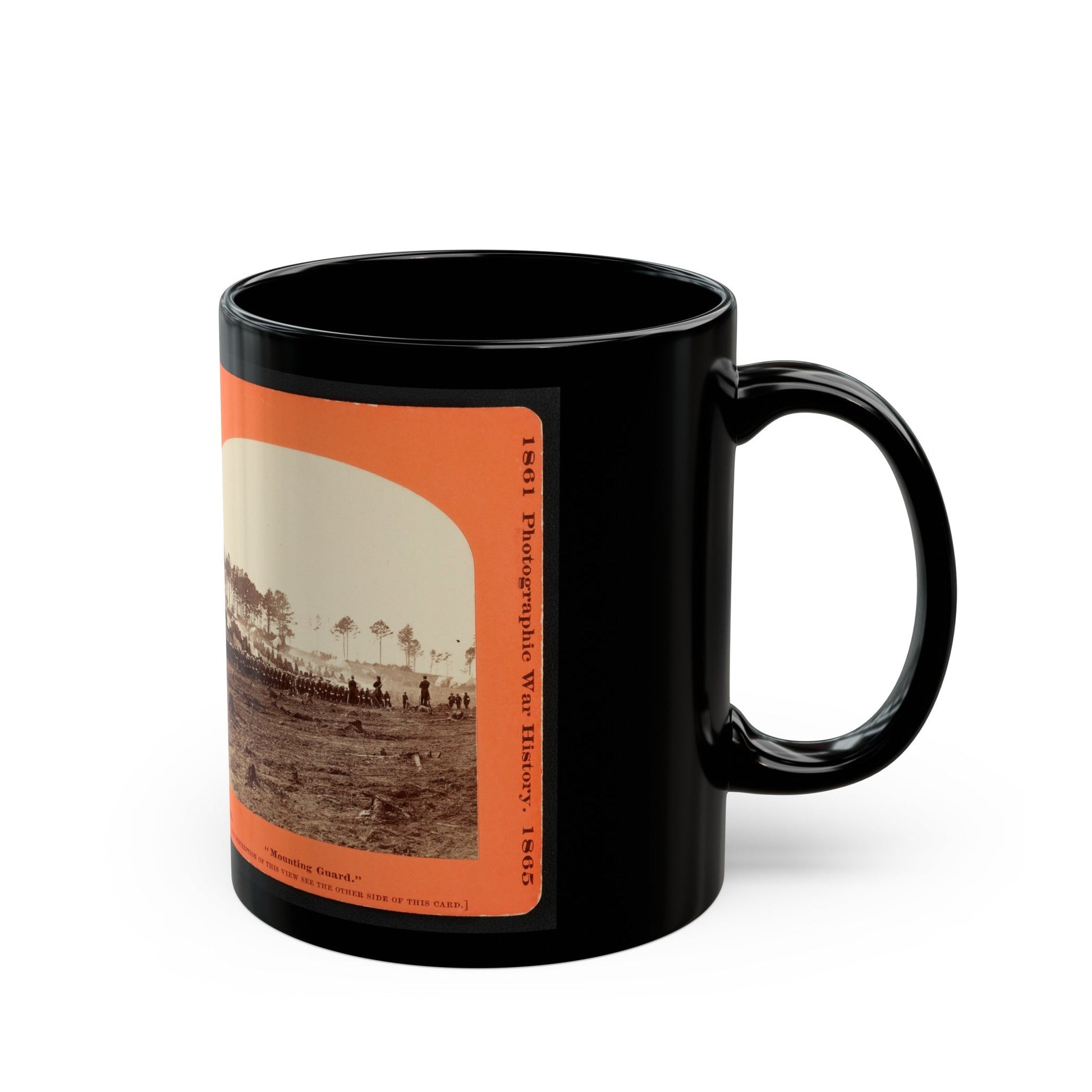 Mounting Guard 001 (U.S. Civil War) Black Coffee Mug-The Sticker Space