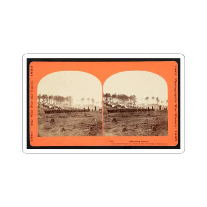 Mounting Guard  001 (U.S. Civil War) STICKER Vinyl Kiss-Cut Decal 3 Inch White - The Sticker Space