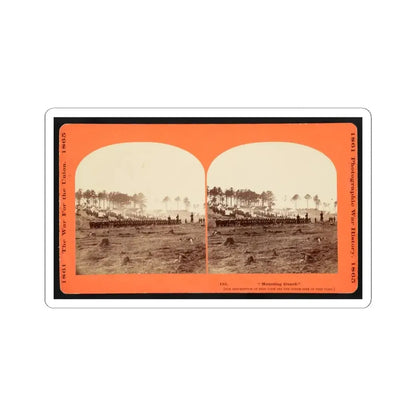 Mounting Guard  001 (U.S. Civil War) STICKER Vinyl Kiss-Cut Decal 4 Inch White - The Sticker Space