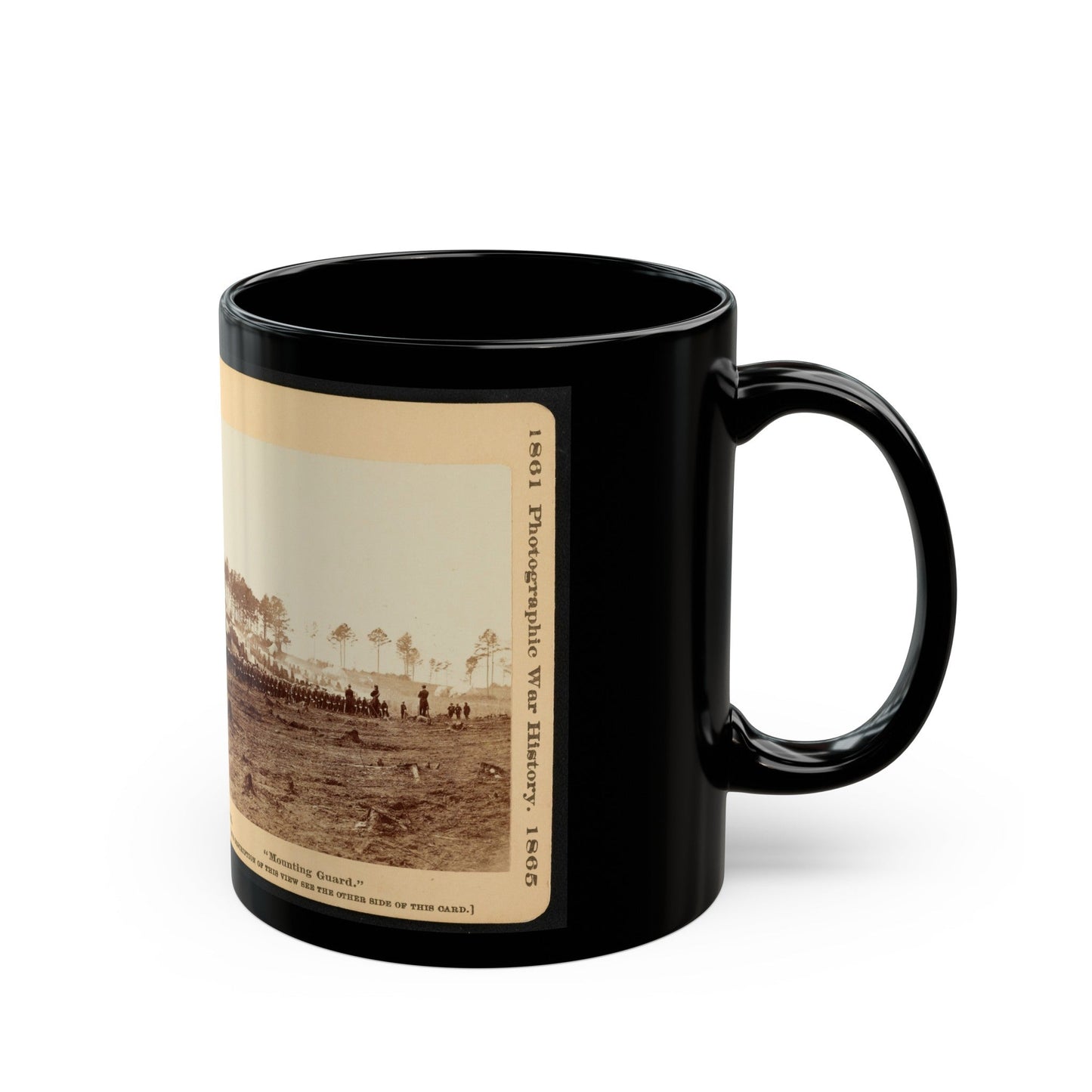 Mounting Guard (U.S. Civil War) Black Coffee Mug-The Sticker Space