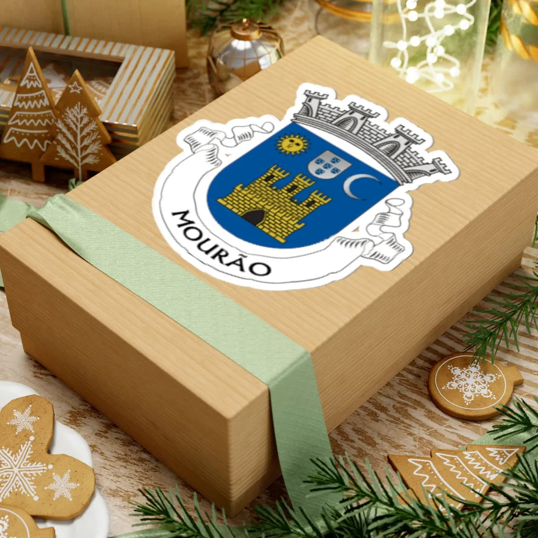 Mourão Brasão (Portugal) (Coat of Arms) STICKER Vinyl Kiss-Cut Decal - The Sticker Space