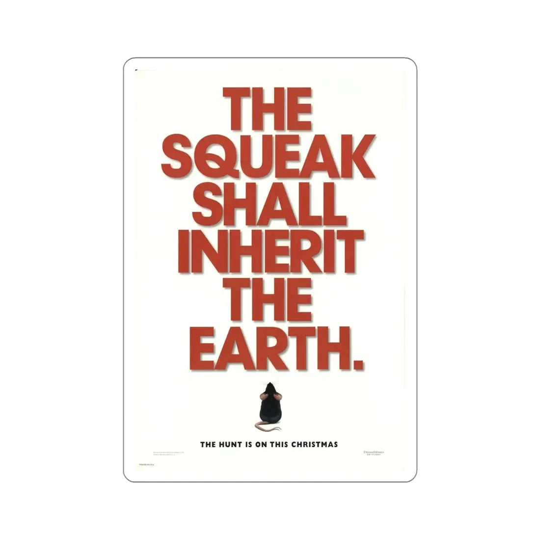Mousehunt 1997 Movie Poster STICKER Vinyl Die-Cut Decal - The Sticker Space