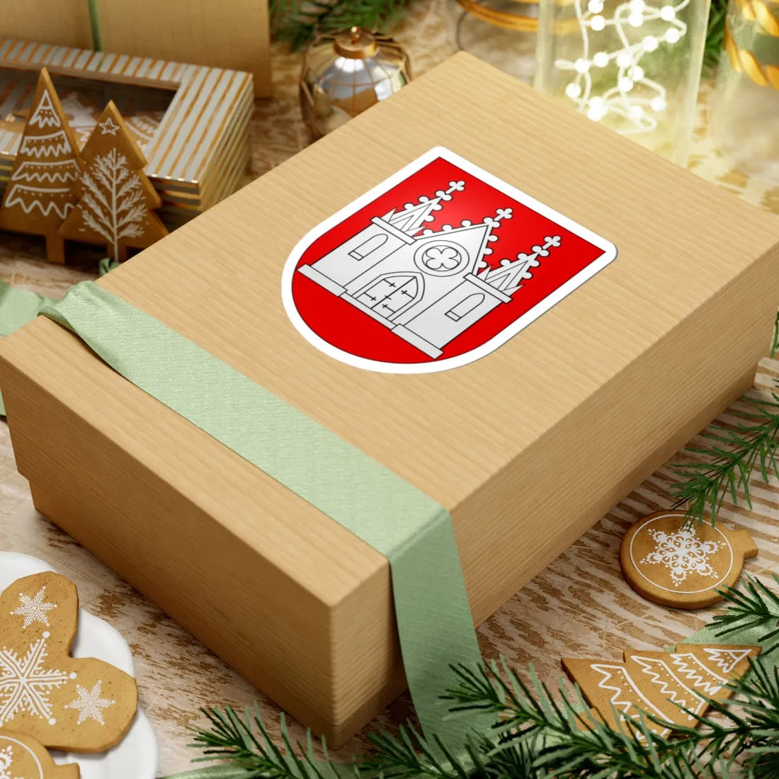 Moutier district-coat of arms (Switzerland) (Coat of Arms) STICKER Vinyl Kiss-Cut Decal - The Sticker Space