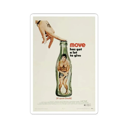 Move 1970 Movie Poster - STICKER Vinyl Kiss-Cut Decal 2 Inch White - The Sticker Space