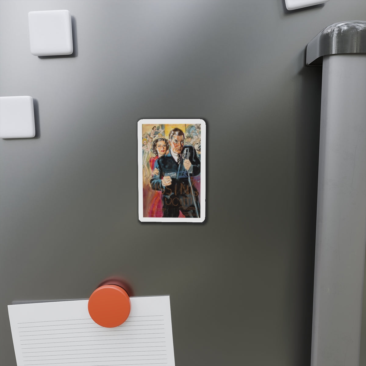 Movie poster preliminary art (Magazine Illustration) Refrigerator Magnet-The Sticker Space