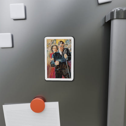 Movie poster preliminary art (Magazine Illustration) Refrigerator Magnet-The Sticker Space