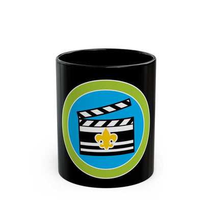 Moviemaking (Boy Scout Merit Badge) Black Coffee Mug-11oz-The Sticker Space