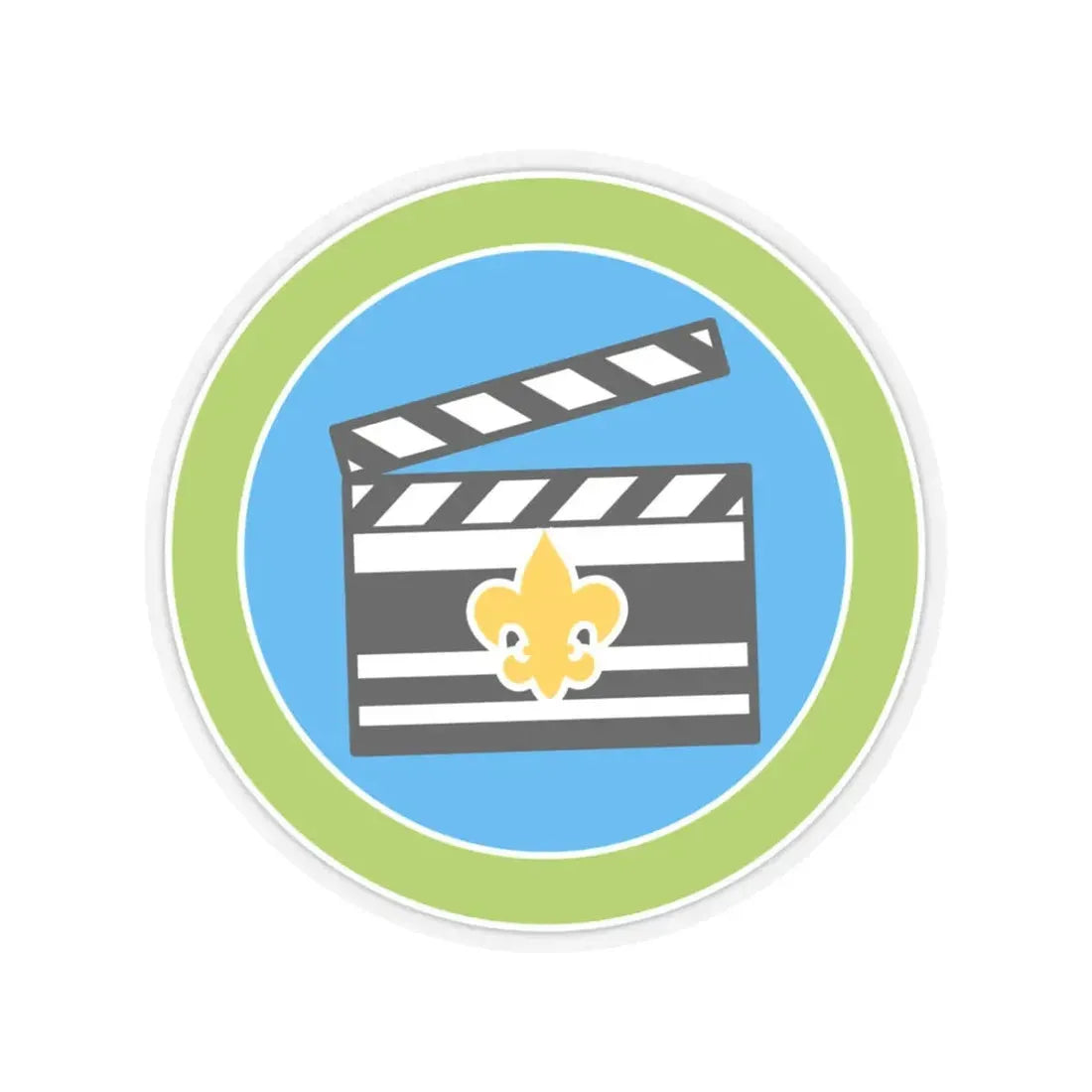 Moviemaking (Boy Scout Merit Badge) STICKER Vinyl Kiss-Cut Decal 3 Inch Transparent - The Sticker Space