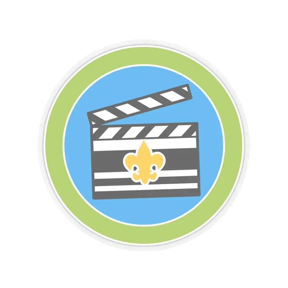 Moviemaking (Boy Scout Merit Badge) STICKER Vinyl Kiss-Cut Decal 4 Inch Transparent - The Sticker Space